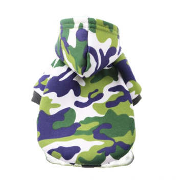 Vêtements pour chiens d&#39;automne hiver nouveau camouflage vêtements résistants et beaux vêtements pour animaux de compagnie chat nouveaux sweats à capuche à deux pattes